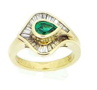 Ringe Giorgio Visconti Dame in Gold Smeraldo 0.59 Ct A0757X-14 - A0757X-14